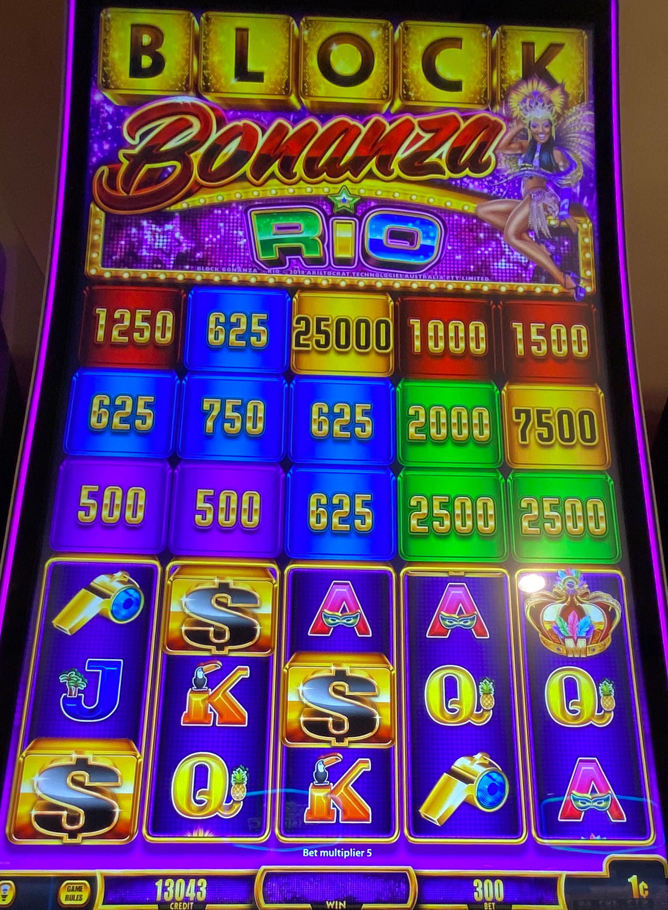 Block Bonanza Rio slot machine